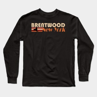 vintage 1980s style Brentwood, New York Long Sleeve T-Shirt